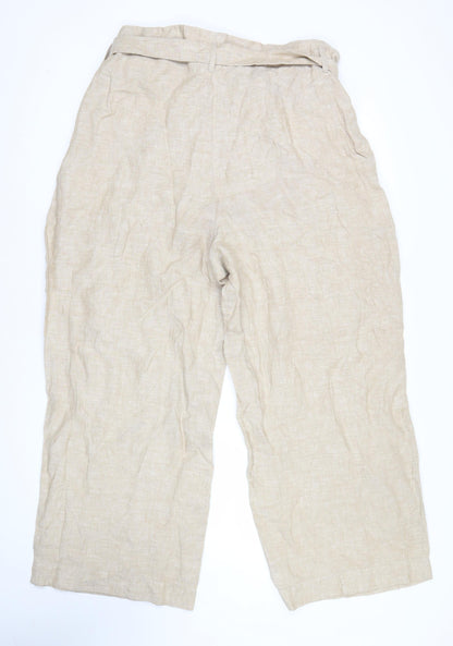 Womens UK Size 20 Marks and Spencer Regular Fit Casual Travel Beige Trousers