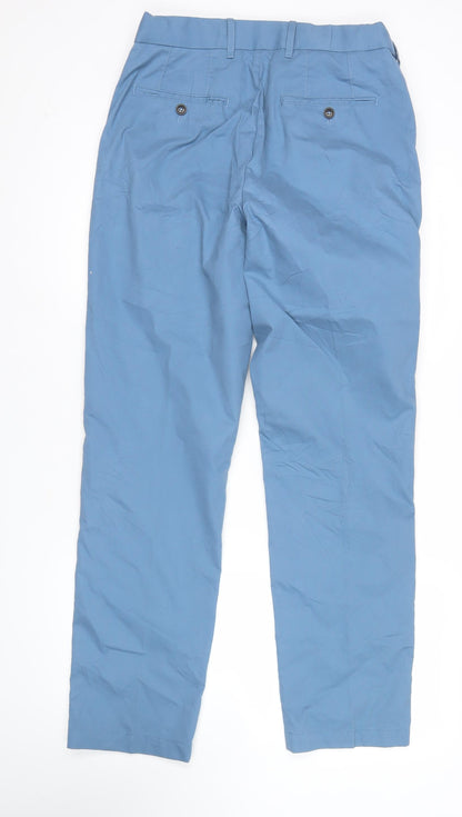 Blue Harbour Men's Blue Chino Trousers 30x31 Regular Fit Cotton Elastane