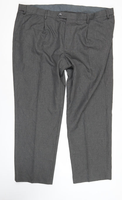 Womens UK Size 44 Marks and Spencer Regular Fit BusinessFormalWorkwear Grey Trou
