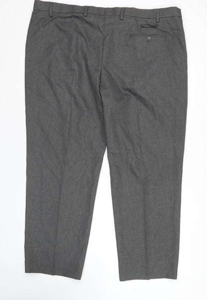 Womens UK Size 44 Marks and Spencer Regular Fit BusinessFormalWorkwear Grey Trou