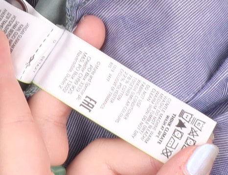 Marks and Spencer Men's Green Regular Fit Chino Trousers 30W 33L