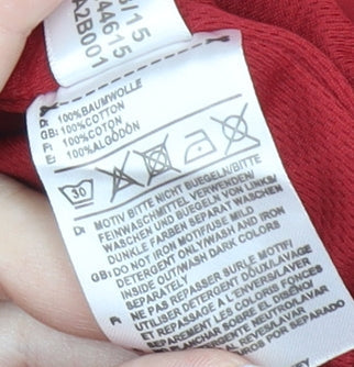 Nike Men's Red 2XL Windbreaker Jacket Hooded Full Zip Lightweight Sports