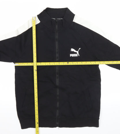 Puma Men's Black Track Jacket L Regular Fit Full Zip Sportswear