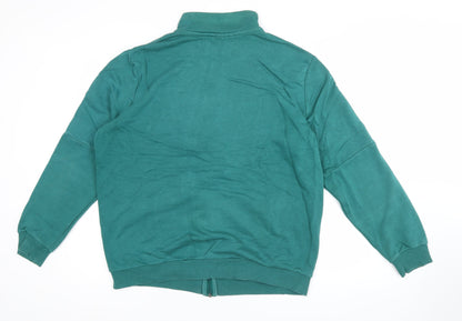 Puma Men's Green L Track Jacket Full Zip Lightweight Sportswear