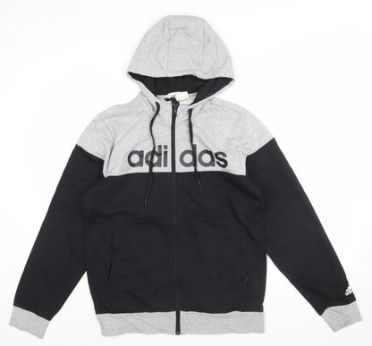 Mens UK Size M adidas Multicoloured Full Zip Hoodie