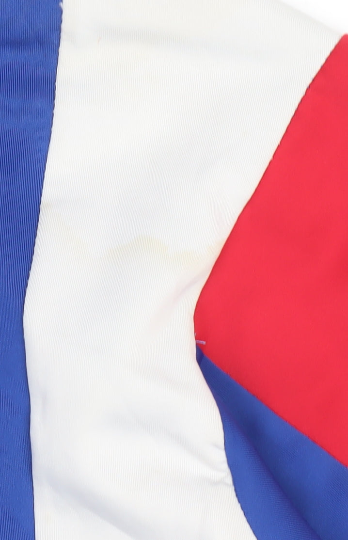 FILA Men's Blue Track Jacket M Colourblock Full Zip Sportswear