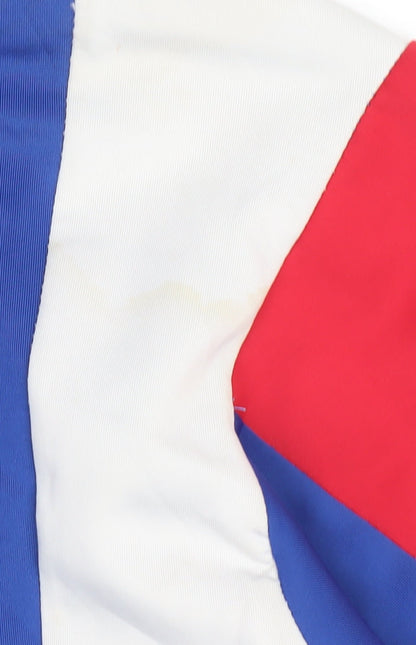 FILA Men's Blue Track Jacket M Colourblock Full Zip Sportswear