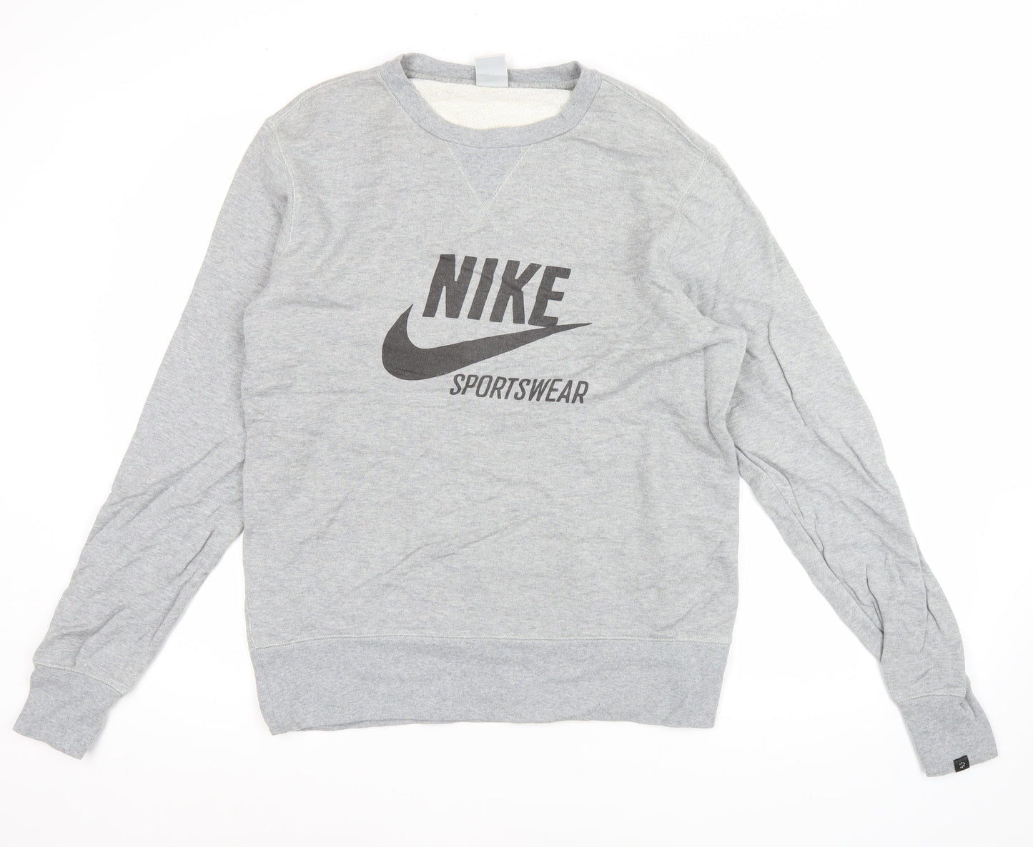 Mens UK Size L Nike Grey Pullover Sweatshirt