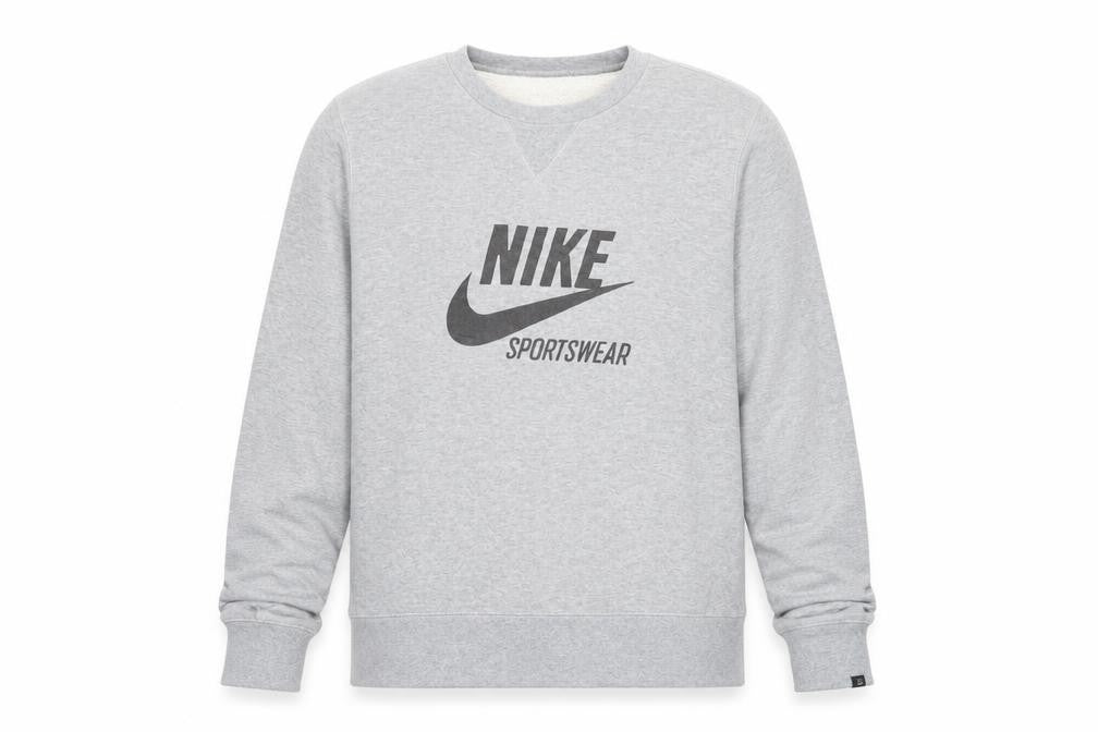 Mens UK Size L Nike Grey Pullover Sweatshirt