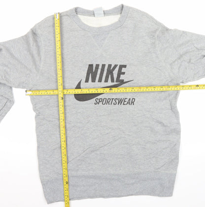 Mens UK Size L Nike Grey Pullover Sweatshirt