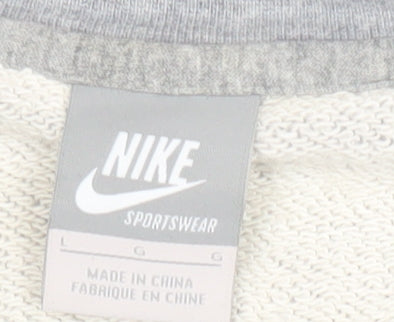 Mens UK Size L Nike Grey Pullover Sweatshirt
