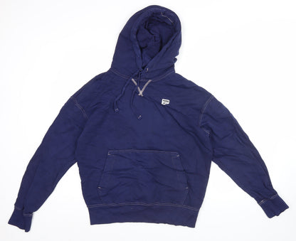 Mens UK Size M PUMA Blue Pullover Hoodie
