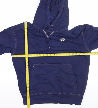 Mens UK Size M PUMA Blue Pullover Hoodie