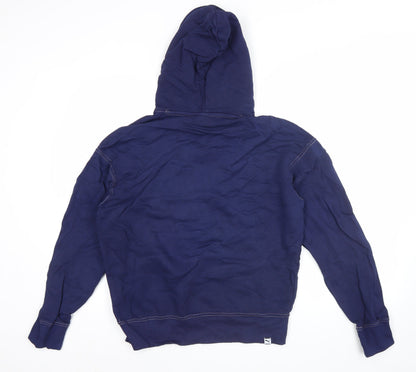 Mens UK Size M PUMA Blue Pullover Hoodie