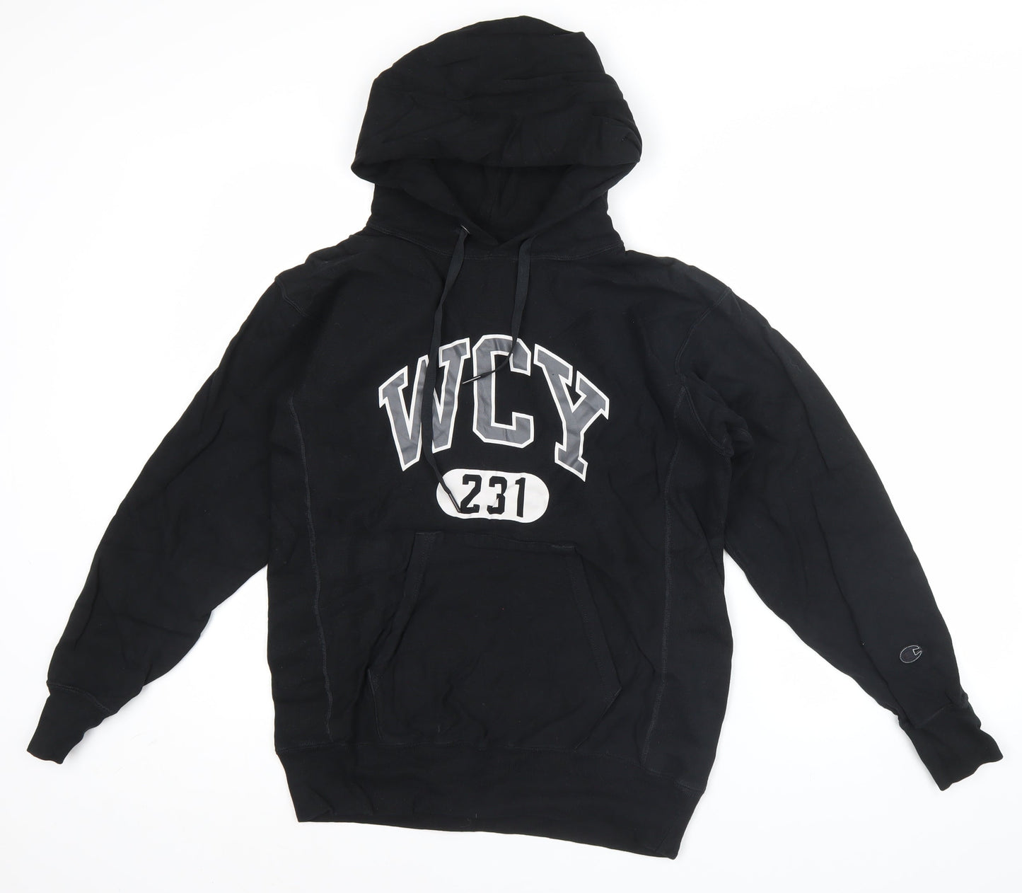 Mens UK Size M Champion Black Pullover Hoodie