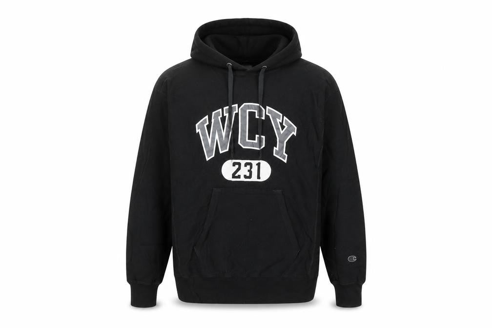 Mens UK Size M Champion Black Pullover Hoodie