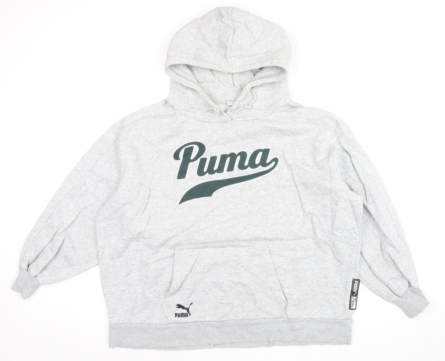 Mens UK Size M PUMA Grey Pullover Hoodie
