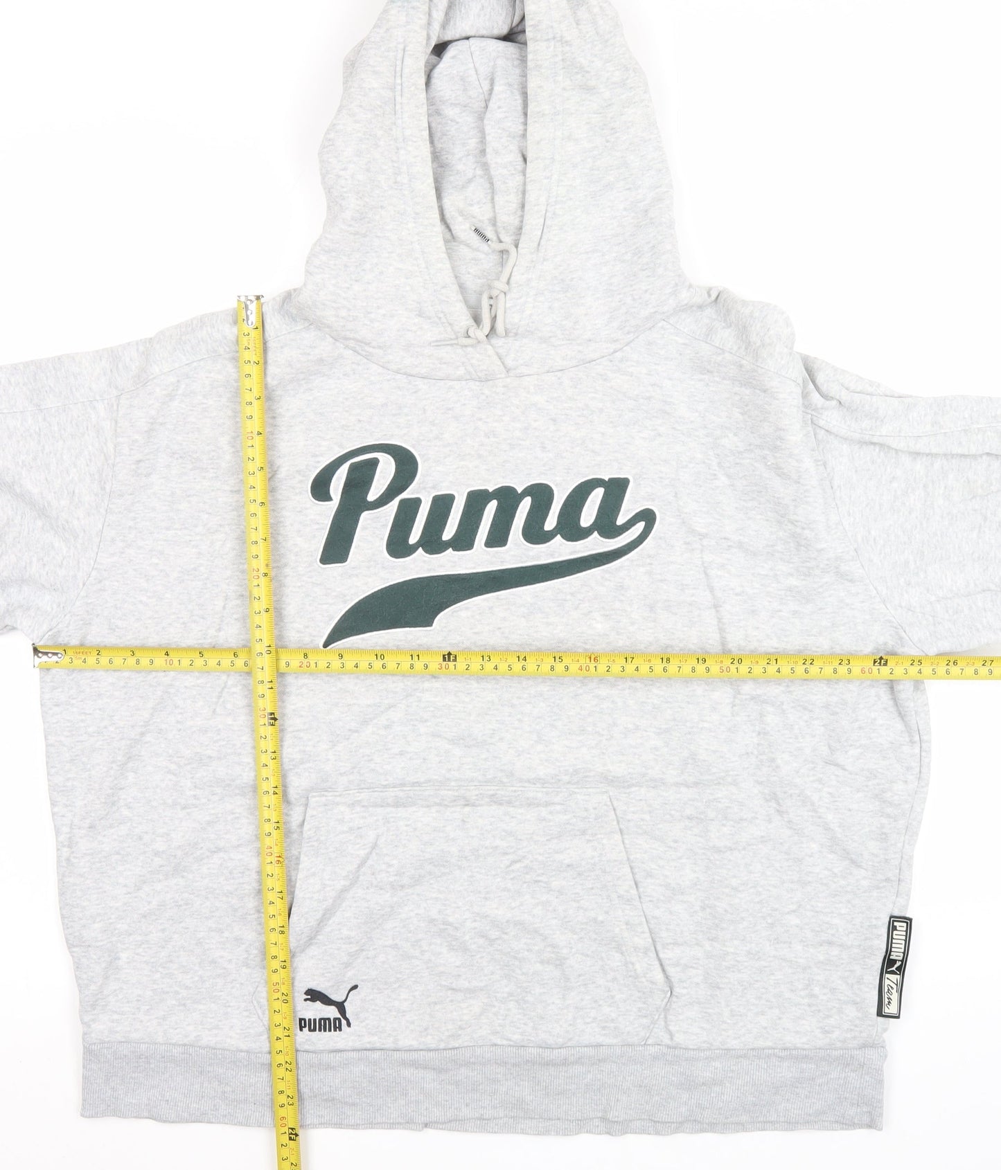 Mens UK Size M PUMA Grey Pullover Hoodie