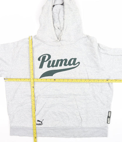 Mens UK Size M PUMA Grey Pullover Hoodie
