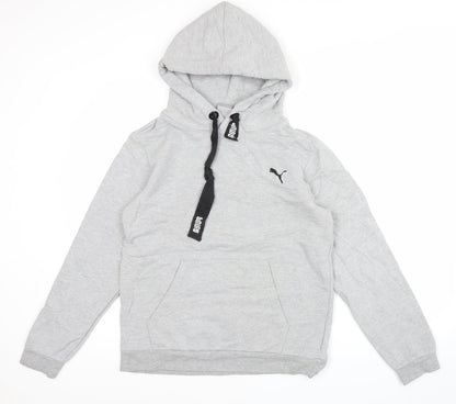 Mens UK Size S PUMA Grey Pullover Hoodie