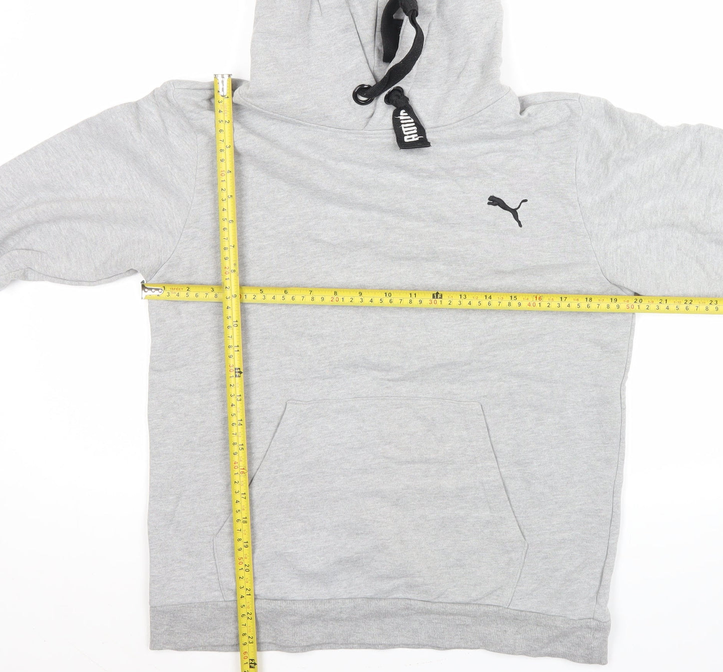 Mens UK Size S PUMA Grey Pullover Hoodie