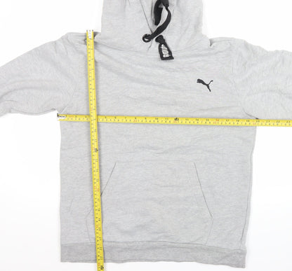 Mens UK Size S PUMA Grey Pullover Hoodie