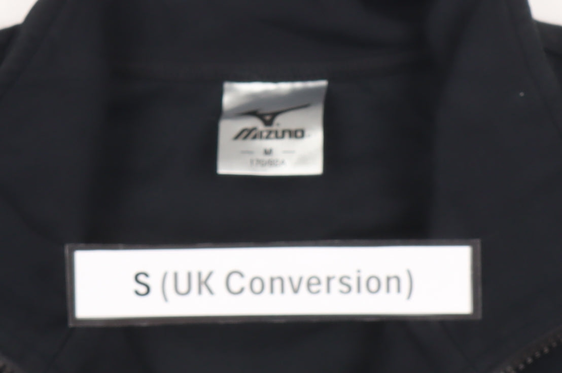 Mens UK Size S Mizuno Black Full Zip Sweatshirt