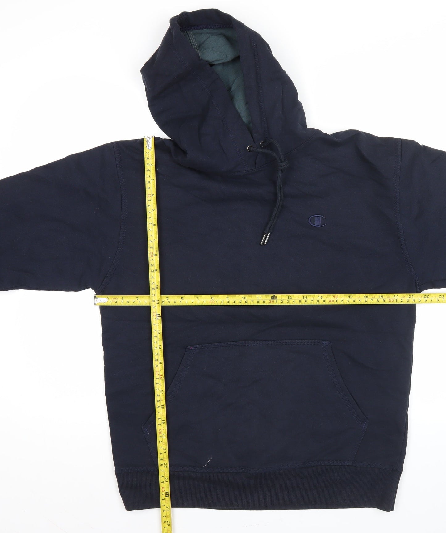 Mens UK Size M Champion Blue Pullover Hoodie