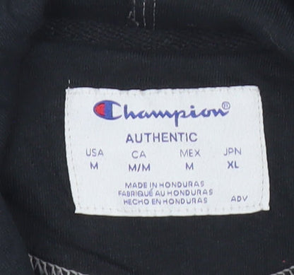Mens UK Size M Champion Black Pullover Hoodie