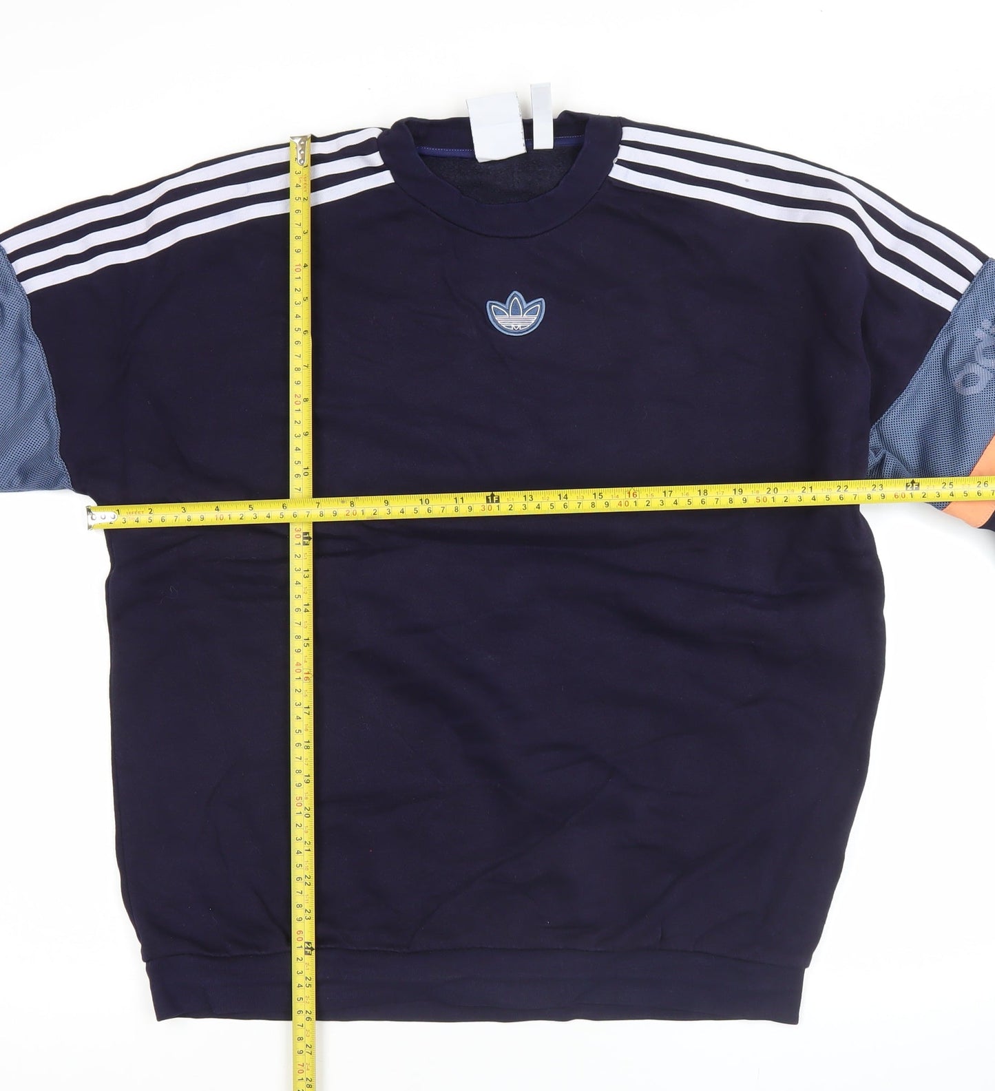 Adidas Men's Blue L Pullover Sweatshirt Crew Neck Logo Sports Jersey