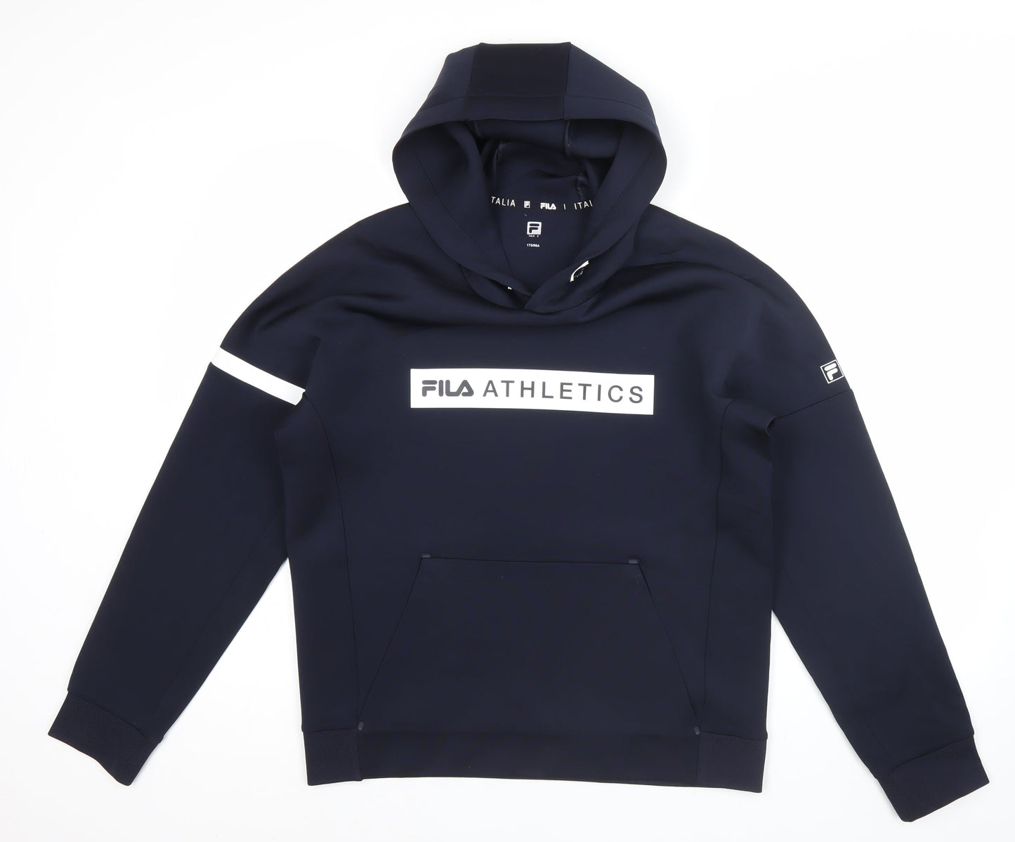 Mens UK Size M FILA Blue Pullover Hoodie