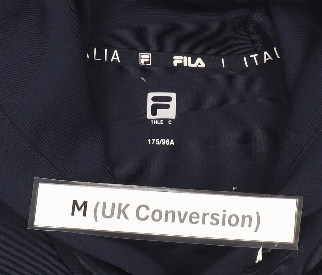 Mens UK Size M FILA Blue Pullover Hoodie