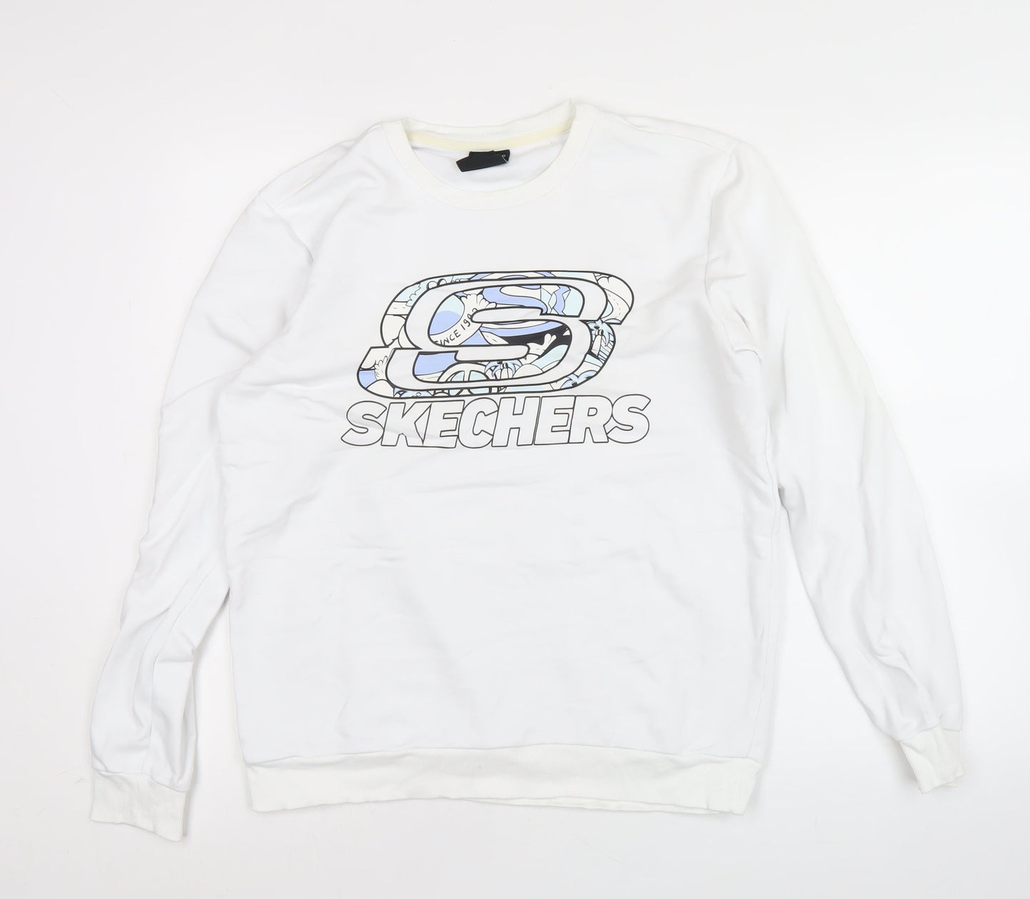 Mens UK Size XS Skechers White Pullover Sweatshirt
