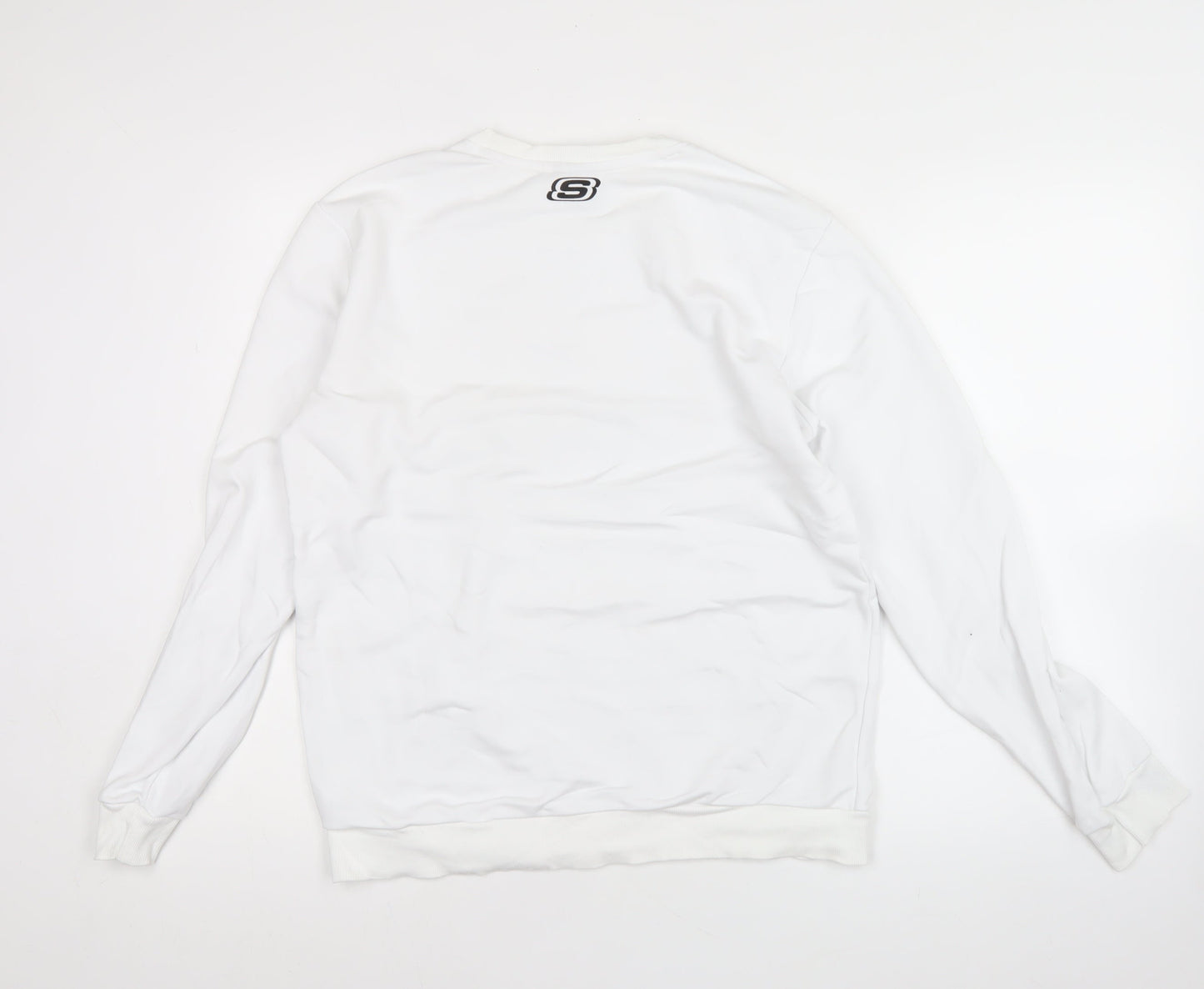 Mens UK Size XS Skechers White Pullover Sweatshirt