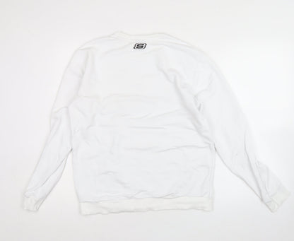 Mens UK Size XS Skechers White Pullover Sweatshirt