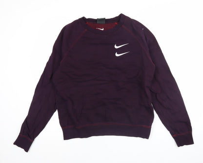 Mens UK Size M Nike Purple Pullover Sweatshirt