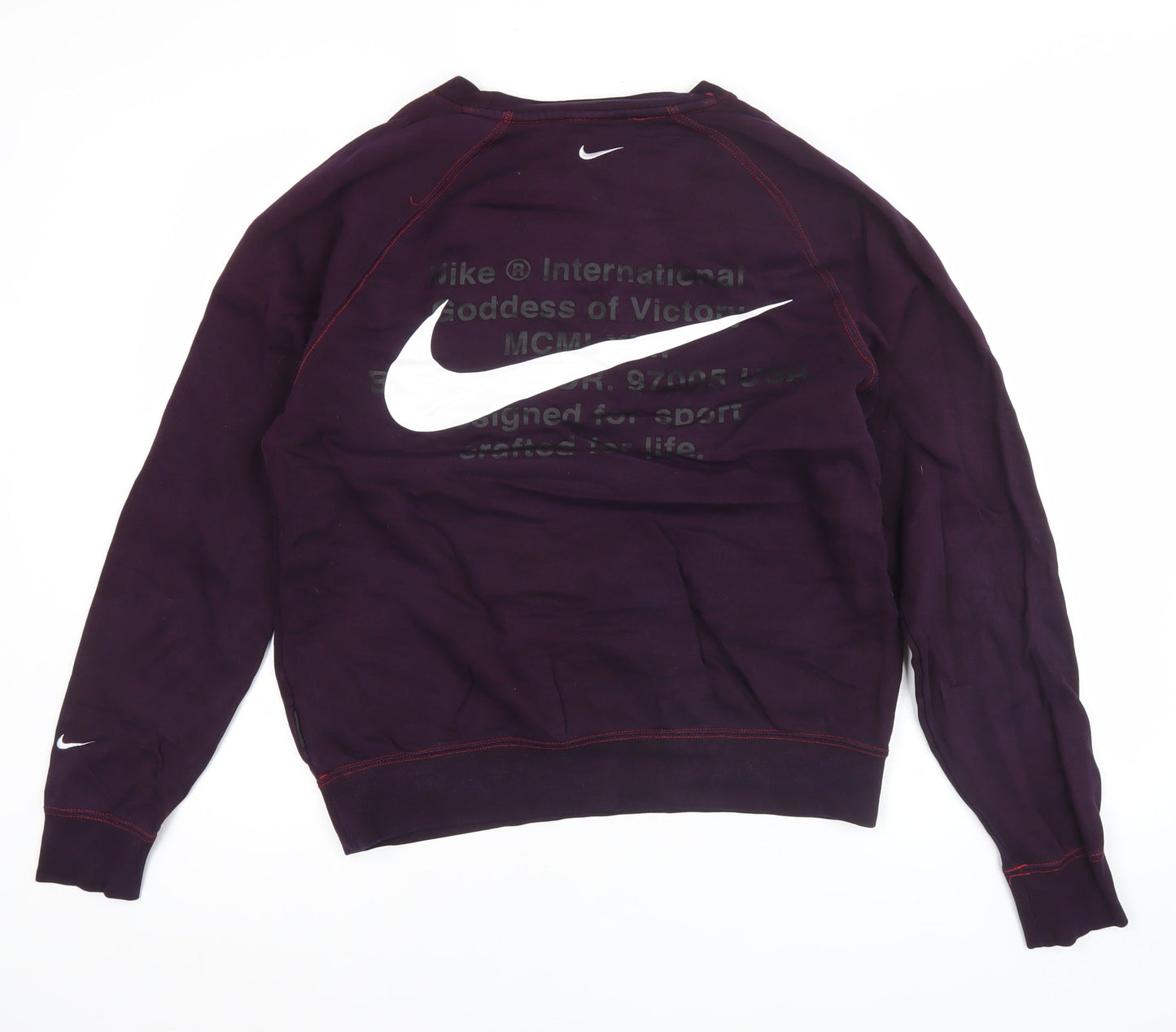 Mens UK Size M Nike Purple Pullover Sweatshirt