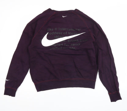 Mens UK Size M Nike Purple Pullover Sweatshirt