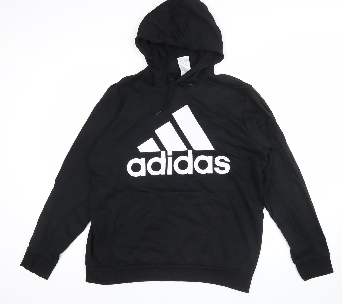 Adidas Men's Black L Pullover Hoodie Logo Sportswear