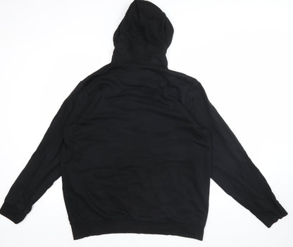 Adidas Men's Black L Pullover Hoodie Logo Sportswear