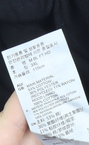 Adidas Men's Black L Pullover Hoodie Logo Sportswear