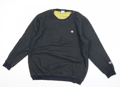Mens UK Size XL Champion Black Pullover Sweatshirt