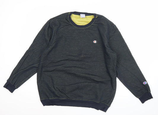 Mens UK Size XL Champion Black Pullover Sweatshirt