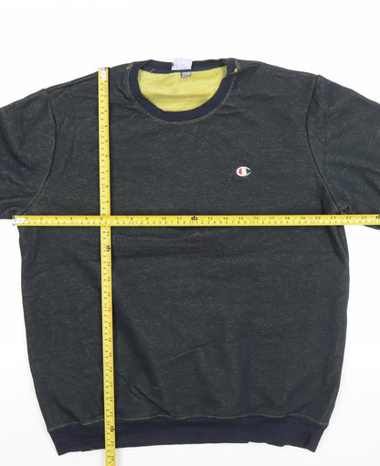 Mens UK Size XL Champion Black Pullover Sweatshirt
