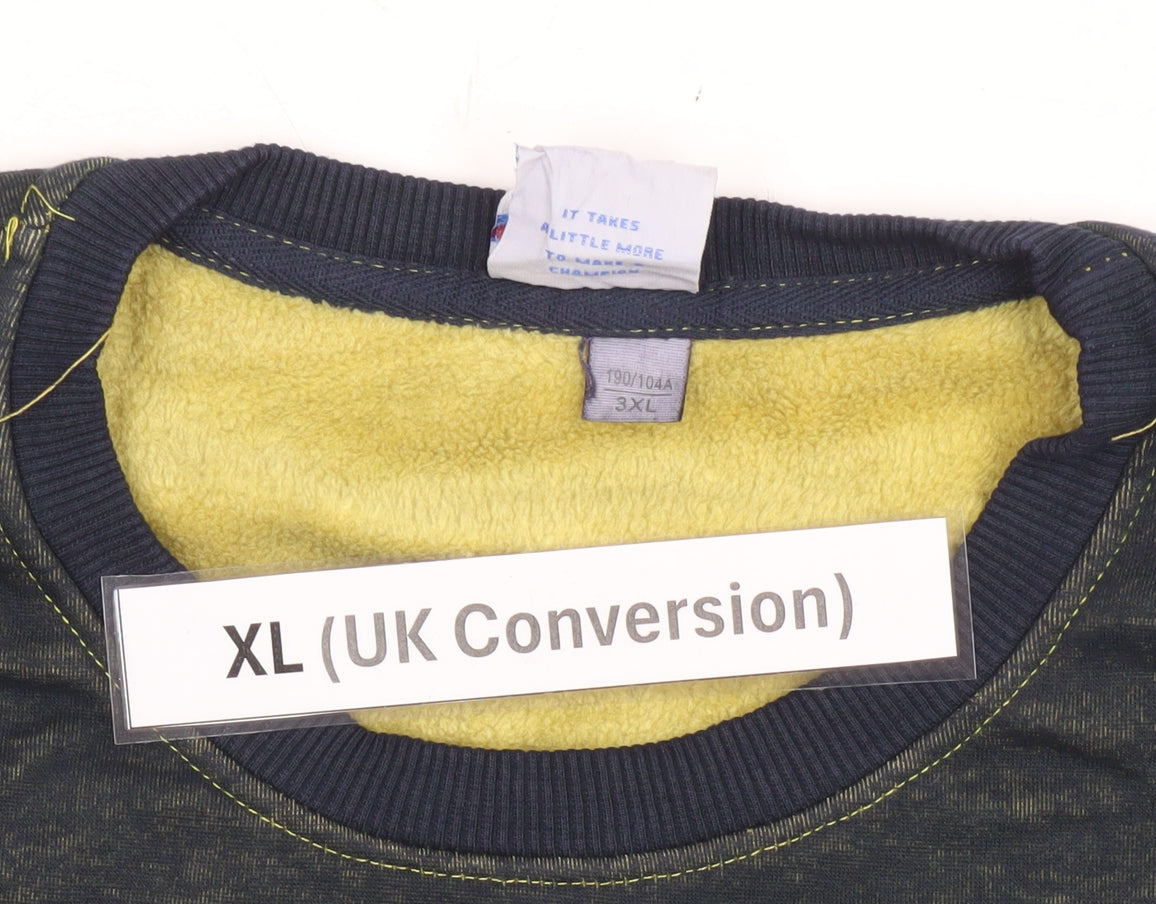 Mens UK Size XL Champion Black Pullover Sweatshirt