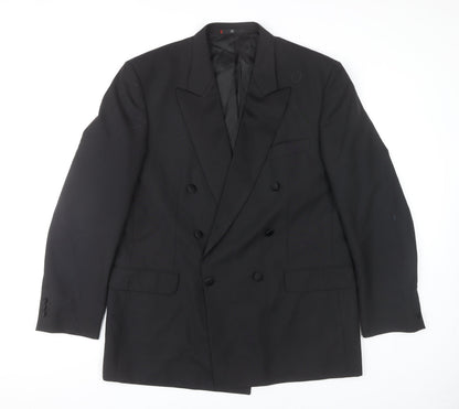 Mens UK Size 44 Ciro Citterio Regular Black Suit Jacket