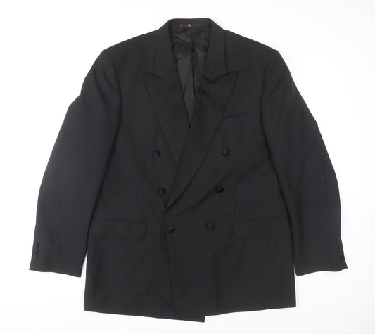 Mens UK Size 44 Ciro Citterio Regular Black Suit Jacket