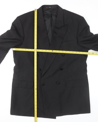Mens UK Size 44 Ciro Citterio Regular Black Suit Jacket