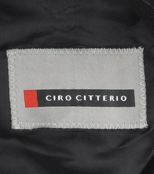Mens UK Size 44 Ciro Citterio Regular Black Suit Jacket