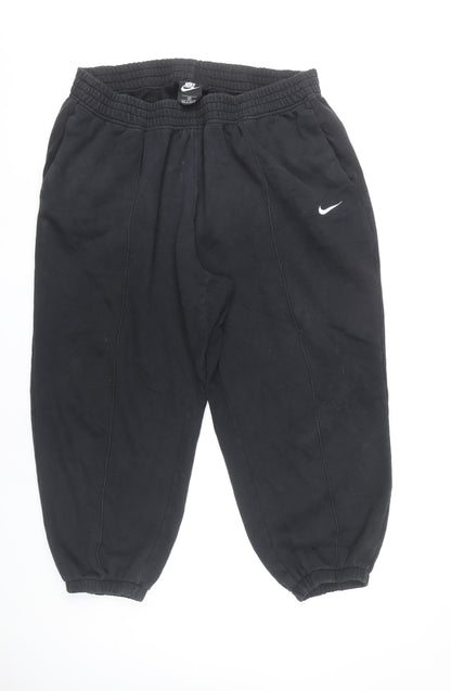 Nike Men’s Black 2XL Sweatpants Tapered Fleece Casual Trousers